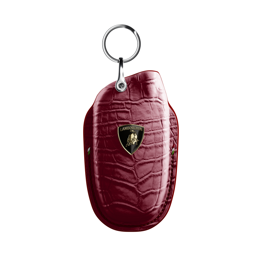 BORDEAUX CROCODILE KEY COVER FOR LAMBORGHINI - CUSTOMIZE YOURS