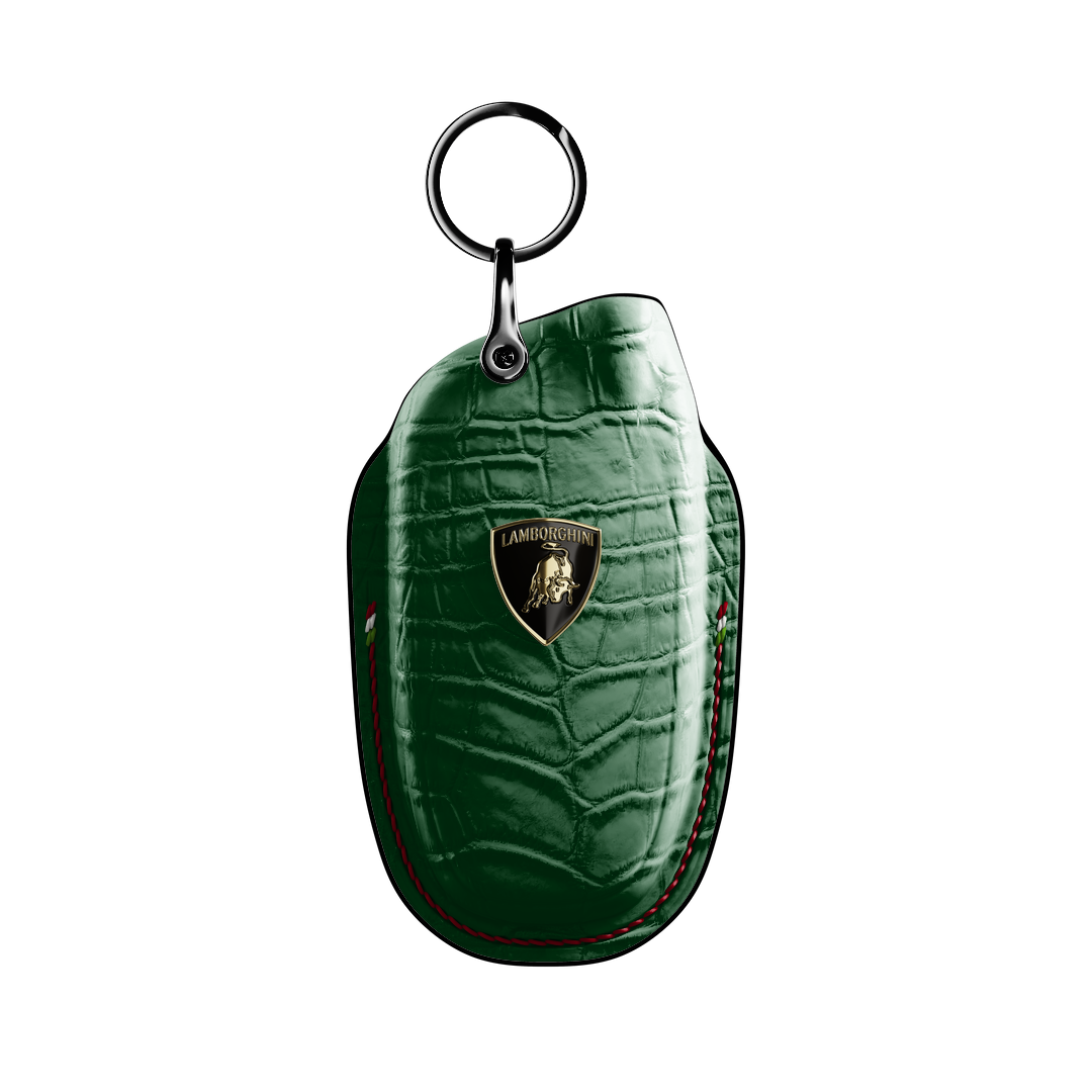 GREEN CROCODILE KEY COVER FOR LAMBORGHINI - CUSTOMIZE YOURS