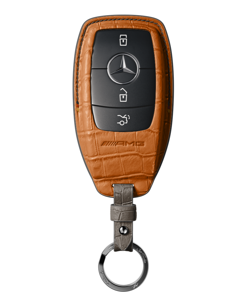 BESPOKE ETK CROCODILE KEY COVER FOR MERCEDES - CRAFTED TO ORDER