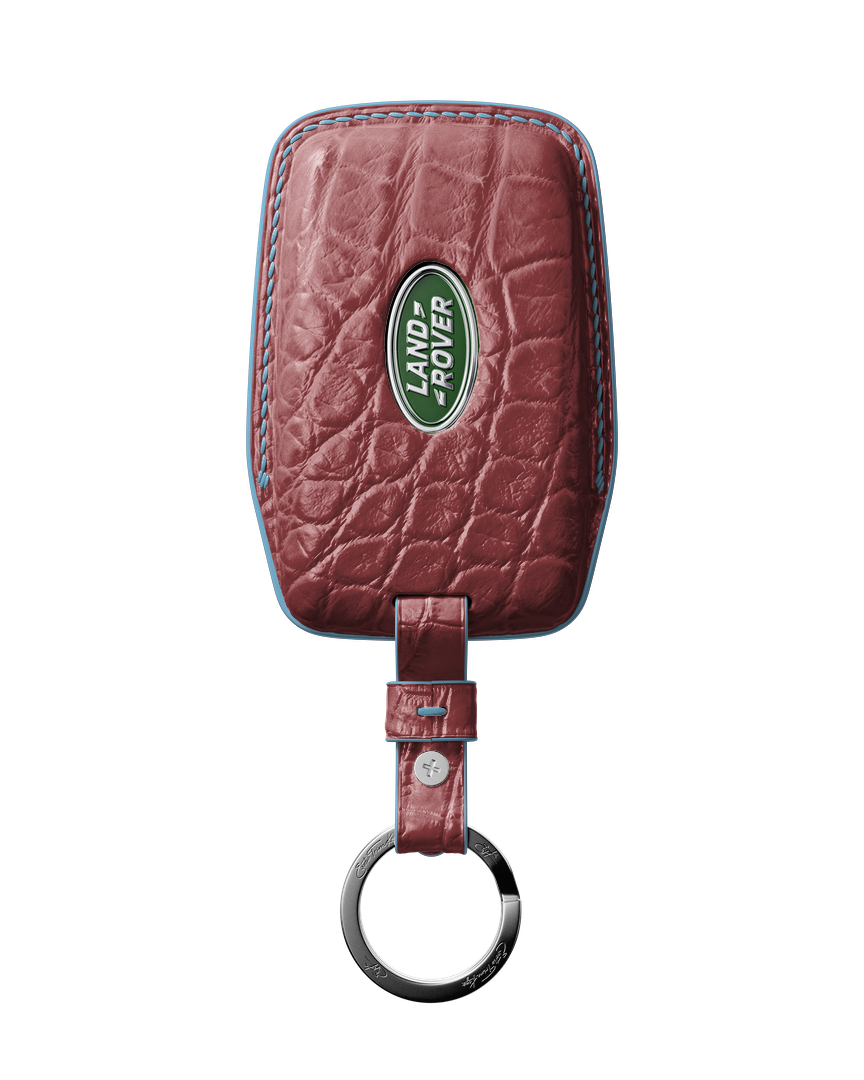 BABY PINK CROCODILE KEY COVER FOR LAND ROVER - CUSTOMIZE YOURS