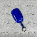 IN STOCK: ELECTRIC BLUE CROCODILE WITH CREAM DETAILS KEY COVER FOR ROLLS ROYCE