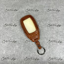 IN STOCK: CARAMEL CROCODILE WITH BLACK DETAILS KEY COVER FOR MERCEDES