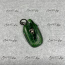 IN STOCK: DARK GREEN CROCODILE WITH BLACK DETAILS KEY COVER FOR LAMBORGHINI