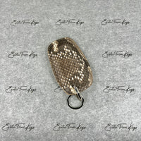 IN STOCK: NATURAL SNAKESKIN WITH GREY DETAILS KEY COVER FOR SHELBY