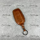 IN STOCK: CARAMEL CROCODILE WITH GREEN & BLACK DETAILS KEY COVER FOR FERRARI