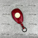 IN STOCK: GLOSSY RED CROCODILE WITH BLACK DETAILS KEY COVER FOR BENTLEY