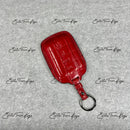 IN STOCK: GLOSSY RED CROCODILE WITH BLACK DETAILS KEY COVER FOR MASERATI
