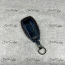 IN STOCK: NAVY BLUE CROCODILE WITH RED DETAILS KEY COVER FOR MERCEDES