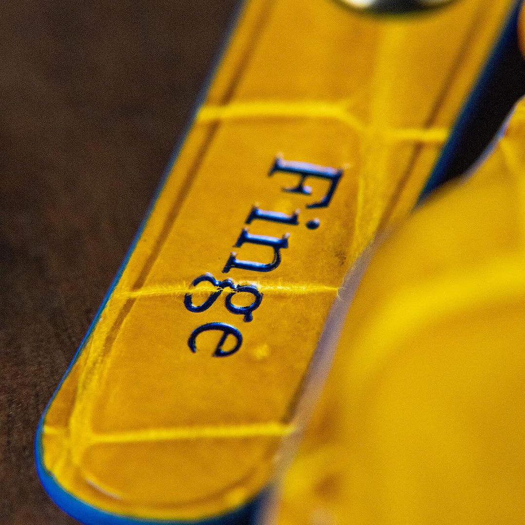 BESPOKE ETK YELLOW CROCODILE KEY COVER FOR MCLAREN