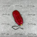 IN STOCK: GLOSSY RED CROCODILE WITH YELLOW & BLACK DETAILS "KEYED IGNITION" KEY COVER FOR PORSCHE