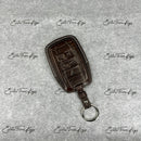 IN STOCK: DARK BROWN CROCODILE WITH WHITE DETAILS KEY COVER FOR LAND ROVER