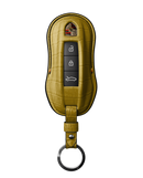 YELLOW CROCODILE KEY COVER FOR PORSCHE - CUSTOMIZE YOURS