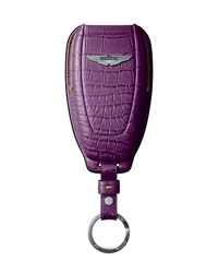 PURPLE CROCODILE KEY COVER FOR ASTON MARTIN - CUSTOMIZE YOURS