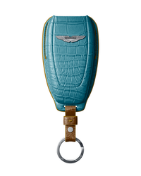 TURQUOISE CROCODILE KEY COVER FOR ASTON MARTIN - CUSTOMIZE YOURS