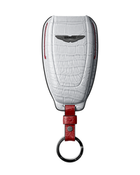 WHITE CROCODILE KEY COVER FOR ASTON MARTIN - CUSTOMIZE YOURS