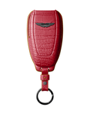 RED CROCODILE KEY COVER FOR ASTON MARTIN - CUSTOMIZE YOURS