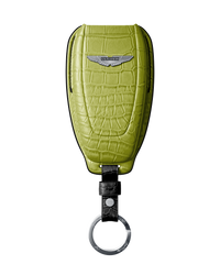 LIME GREEN CROCODILE KEY COVER FOR ASTON MARTIN - CUSTOMIZE YOURS