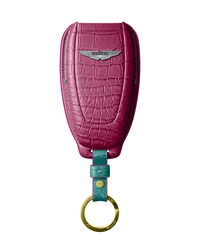 HOT PINK CROCODILE KEY COVER FOR ASTON MARTIN - CUSTOMIZE YOURS