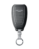MATTE BLACK CROCODILE KEY COVER FOR ASTON MARTIN - CUSTOMIZE YOURS