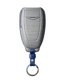 PEARL WHITE CROCODILE KEY COVER FOR ASTON MARTIN - CUSTOMIZE YOURS