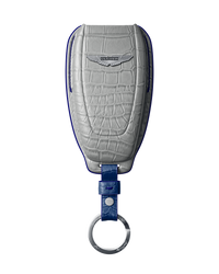 PEARL WHITE CROCODILE KEY COVER FOR ASTON MARTIN - CUSTOMIZE YOURS