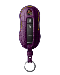 PURPLE CROCODILE KEY COVER FOR PORSCHE - CUSTOMIZE YOURS