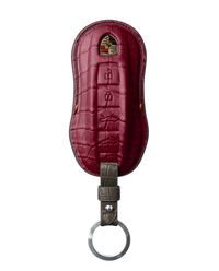 BORDEAUX CROCODILE KEY COVER FOR PORSCHE - CUSTOMIZE YOURS