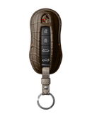 DARK BROWN CROCODILE KEY COVER FOR PORSCHE - CUSTOMIZE YOURS