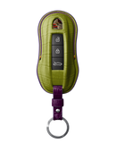 LIME GREEN CROCODILE KEY COVER FOR PORSCHE - CUSTOMIZE YOURS