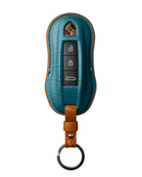 TURQUOISE CROCODILE KEY COVER FOR PORSCHE - CUSTOMIZE YOURS
