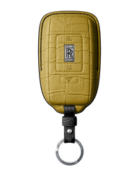 YELLOW CROCODILE KEY COVER FOR ROLLS ROYCE - CUSTOMIZE YOURS