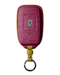 HOT PINK CROCODILE KEY COVER FOR ROLLS ROYCE - CUSTOMIZE YOURS