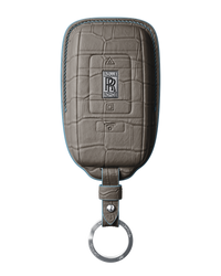 GREY CROCODILE KEY COVER FOR ROLLS ROYCE - CUSTOMIZE YOURS