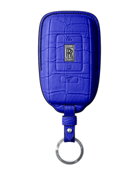 ELECTRIC BLUE CROCODILE KEY COVER FOR ROLLS ROYCE - CUSTOMIZE YOURS