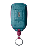 TURQUOISE CROCODILE KEY COVER FOR ROLLS ROYCE - CUSTOMIZE YOURS