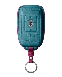 TURQUOISE CROCODILE KEY COVER FOR ROLLS ROYCE - CUSTOMIZE YOURS