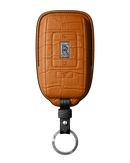 ORANGE CROCODILE KEY COVER FOR ROLLS ROYCE - CUSTOMIZE YOURS