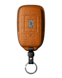 ORANGE CROCODILE KEY COVER FOR ROLLS ROYCE - CUSTOMIZE YOURS
