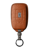 TAN ORANGE CROCODILE KEY COVER FOR ROLLS ROYCE - CUSTOMIZE YOURS