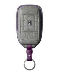 PEARL WHITE CROCODILE KEY COVER FOR ROLLS ROYCE - CUSTOMIZE YOURS