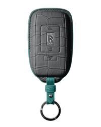 MATTE BLACK CROCODILE KEY COVER FOR ROLLS ROYCE - CUSTOMIZE YOURS