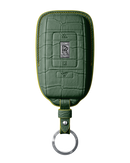 DARK GREEN CROCODILE KEY COVER FOR ROLLS ROYCE - CUSTOMIZE YOURS
