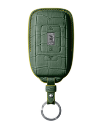DARK GREEN CROCODILE KEY COVER FOR ROLLS ROYCE - CUSTOMIZE YOURS