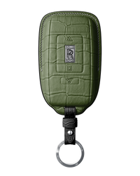 OLIVE GREEN CROCODILE KEY COVER FOR ROLLS ROYCE - CUSTOMIZE YOURS