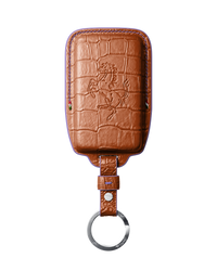 TAN ORANGE CROCODILE KEY COVER FOR FERRARI - CUSTOMIZE YOURS