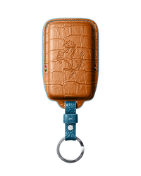 ORANGE CROCODILE KEY COVER FOR FERRARI - CUSTOMIZE YOURS
