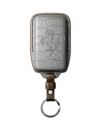 PEARL WHITE CROCODILE KEY COVER FOR FERRARI - CUSTOMIZE YOURS
