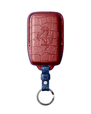 MATTE RED CROCODILE KEY COVER FOR FERRARI - CUSTOMIZE YOURS