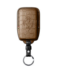 BROWN CROCODILE KEY COVER FOR FERRARI - CUSTOMIZE YOURS
