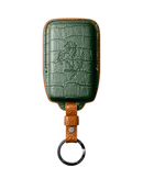 DARK GREEN CROCODILE KEY COVER FOR FERRARI - CUSTOMIZE YOURS